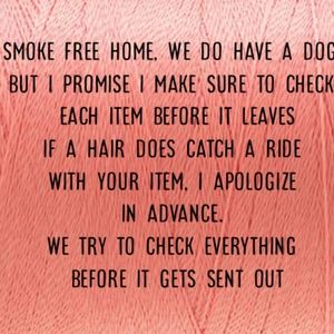 Smoke free home, dog friendly